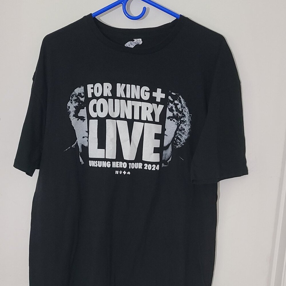 For King + Country Live 2024 Unsung Hero Tour T-Shirt Xl